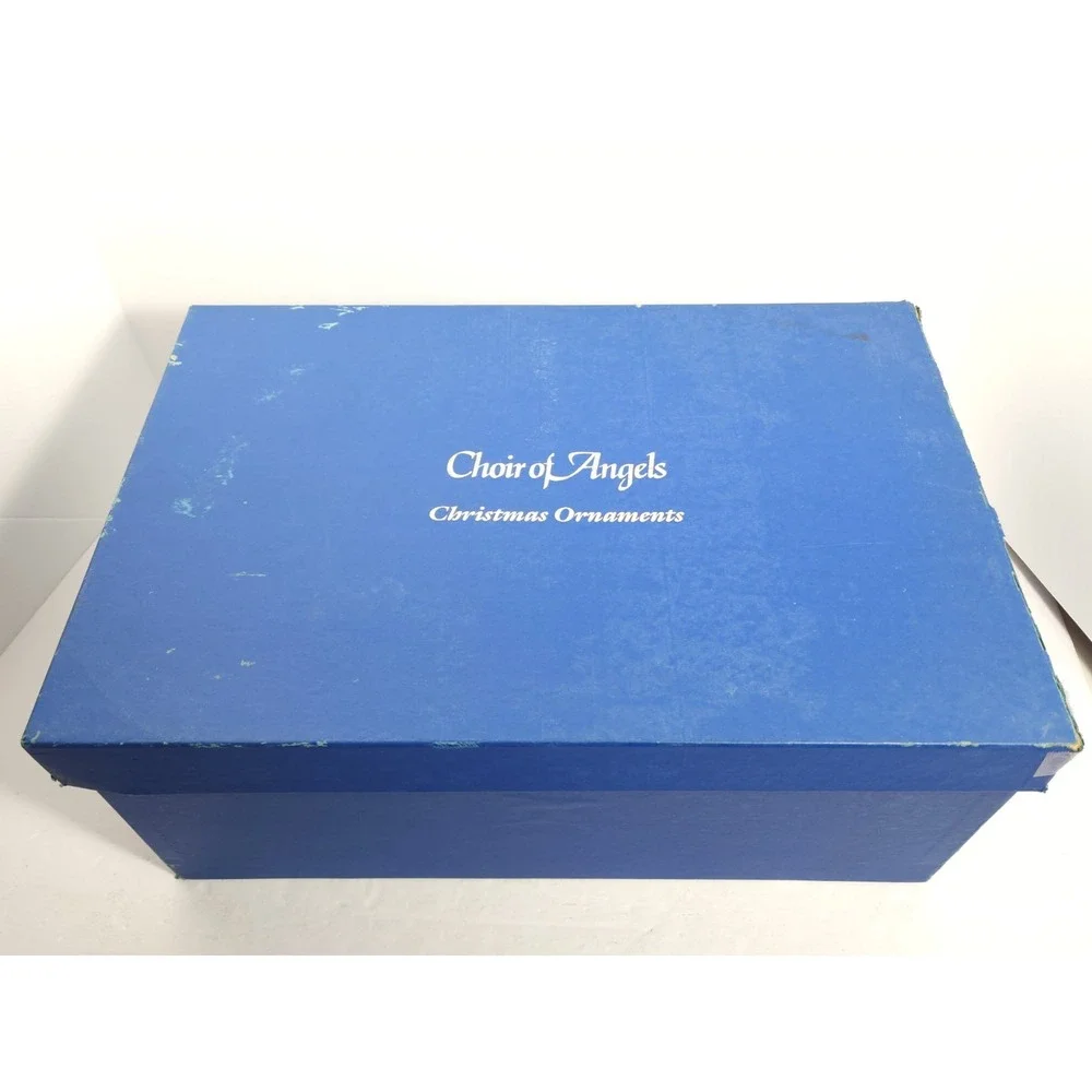 1987 Choir of‎ Angels Christmas Tree porcelain Ornaments Set of 12/Original Box